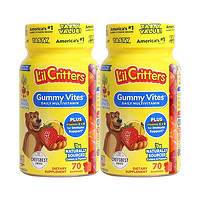 L'il Critters 婴幼儿童复合维生素叶黄素营养软糖 70粒 2瓶