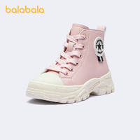 巴拉巴拉 女童靴子儿童马丁靴童鞋冬季小童时尚工装风潮