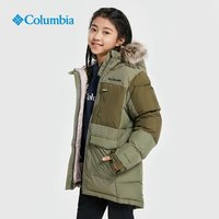 哥伦比亚 女大童奥米金点热能棉服外套