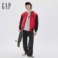 Gap 盖璞 男装冬季红色LOGO双面穿棉服506329运动潮流休闲棒球服外套