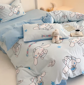 PLUS会员！Sanrio 三丽鸥 床上四件套纯棉100% 0.9-1.2m床单款床单
