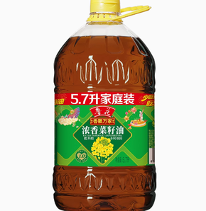 百亿补贴！luhua 鲁花 香飘万家低芥酸浓香菜籽油5.7LX1