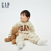Gap 盖璞 婴儿仿羊羔绒一体式连体衣