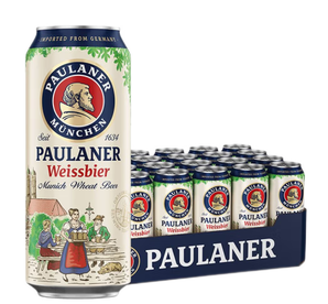 PAULANER 保拉纳 柏龙 小麦白啤酒 500mL*24罐 德国进口