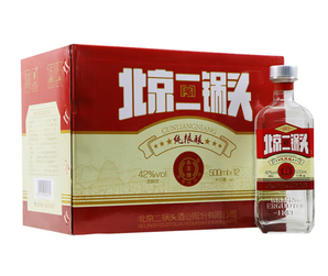 PLUS会员！YONGFENG 永丰牌 北京二锅头 小方瓶 红标 42度 500ml*12瓶
