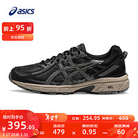 ASICS 亚瑟士 跑步鞋男鞋越野透气运动鞋抓地耐磨跑鞋 GEL-VENTURE 6 黑灰色 42.5