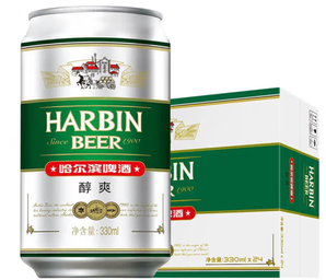 哈尔滨啤酒  3.3%vol 330mL*24罐 整箱装