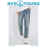 navigare 纳维凯尔 意大利小帆船YOUNG系列 23秋季锥形宽松显瘦男士牛仔长裤