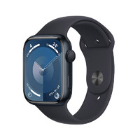 Apple 苹果 Watch Series 9 智能手表45毫米午夜色铝金属表壳 午夜色运动型表带M/L