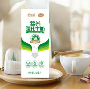 天香 新希望营养强化牛奶 250ml*12盒