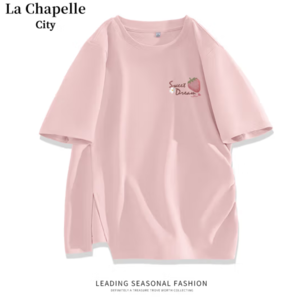 La Chapelle City 拉夏贝尔 女款开叉正肩时尚短袖