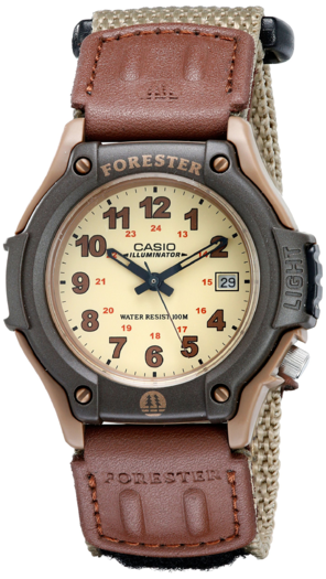 Casio卡西欧FT500WC-5BVCF森林人复古手表 棕色 到手约195.27元