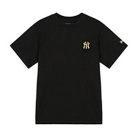 NEW ERA 纽亦华 潮牌穿搭MLB NY纽约洋基鎏金经典大标男女情侣款T恤短袖潮