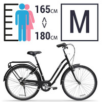 DECATHLON 迪卡侬 城市自行车黑色M号1.65-1. 80m-26英寸-2431017