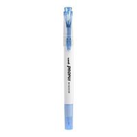 uni 三菱铅笔 PUS-103T 双头荧光笔 烟灰蓝 单支装
