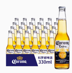 百亿补贴！Corona 科罗娜 墨西哥风味啤酒330ml*24瓶