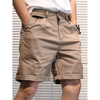 JIKADI 纪卡迪 高品质夏季重磅纯棉水洗户外工装短裤