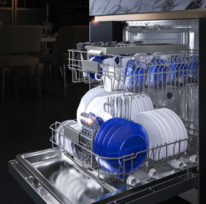 PLUS会员！Haier 海尔 晶彩系列 EYBW142286CWU1 独嵌两用洗碗机 14套 雾晶蓝