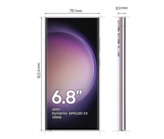 PLUS会员！SAMSUNG 三星 Galaxy S23 Ultra 5G手机 12GB+256GB 悠雾紫 第二代骁龙8