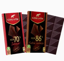 百亿补贴！COTE D'OR  克特多金象 进口86%100g×4排可可黑巧克力