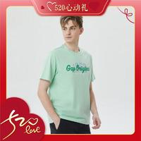 Gap 盖璞 男女装夏季LOGO纯棉运动短袖T恤 670402