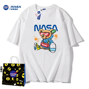 NASA GAME 官网联名款  情侣纯棉短袖T恤