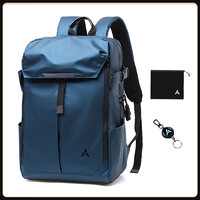 AIBAG 耀夜机能双肩包黑武士大容量旅行背包17英寸电脑包防水减震书包 蓝色
