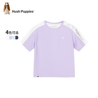 Hush Puppies 暇步士 男女童夏季短袖T恤