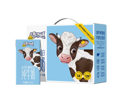 认养一头牛 棒棒哒A2β-酪蛋白全脂纯牛奶儿童奶125ml*16入