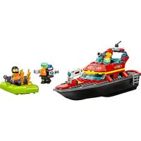 LEGO 乐高 积木玩具 城市系列 60373 消防救援艇 5岁+ 520情人节礼物 摆件