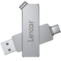 Lexar 雷克沙 D30C系列 LJDD30C064G-BNSNC USB3.1 U盘 银色 64GB USB-C/USB双口