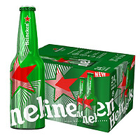 Heineken 喜力 啤酒会员日  经典铝瓶 整箱装 原麦汁浓度≥11.4°P 330mL 24瓶(满299赠铁金刚5L*1)