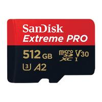SanDisk 闪迪 512GB TF（MicroSD）内存卡   至尊超极速移动存储卡 读速200MB/s 写速140MB/s