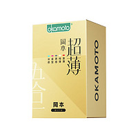 OKAMOTO 冈本 鎏金礼盒 22片（激薄5片+纯薄7片+质感4片+紧型3片+冰感3片）