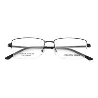 镜宴 &essilor 依视路 CVF4017BK 黑色钛金属眼镜框+钻晶A4系列 1.60折射率 防蓝光镜片