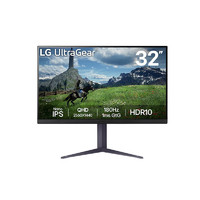 LG 乐金 32GS85Q 31.5英寸 NanoIPS显示器（2560*1440、180Hz、1ms）
