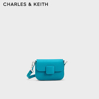 CHARLES & KEITH CHARLES&KEITH蓬蓬方扣迷你KOA单肩斜挎包包女包女士CK6-30681070-1 Blue蓝色 XS