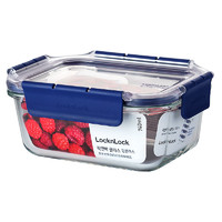 LOCK&LOCK 耐热玻璃可冷冻可微波可烤箱保鲜盒饭盒收纳盒 LBG429-TOPCLASS -740ML