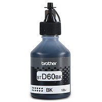 brother 兄弟 BTD60BK 原装打印机墨水 黑色 108ml