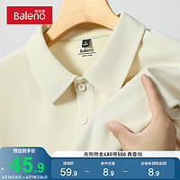 Baleno 班尼路 polo衫男短袖230g重磅华夫格夏季t恤男士商务宽松翻领半袖