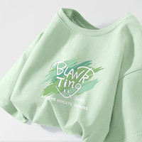 La Chapelle City 拉夏贝尔T恤显瘦高级短袖水绿-全码通用