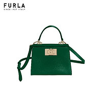 FURLA 芙拉 女士手提包WB00677 深绿色 mini