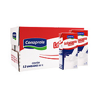Conaprole 卡贝乐 科拿（Conaprole）全脂纯牛奶 乌拉圭进口3.4g优质乳蛋白 1L*12整箱早餐奶