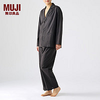 MUJI 無印良品 男女通用 宽版衬衫睡衣