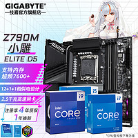GIGABYTE 技嘉 英特尔13代Z790主板CPU套装 Z790M AORUS ELITE 小雕