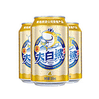 青岛啤酒 大白鲨9度听装整箱 330mL 24罐