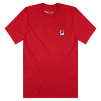 FILA 斐乐 男女同款短袖T恤 红色MN81A003-RED-S
