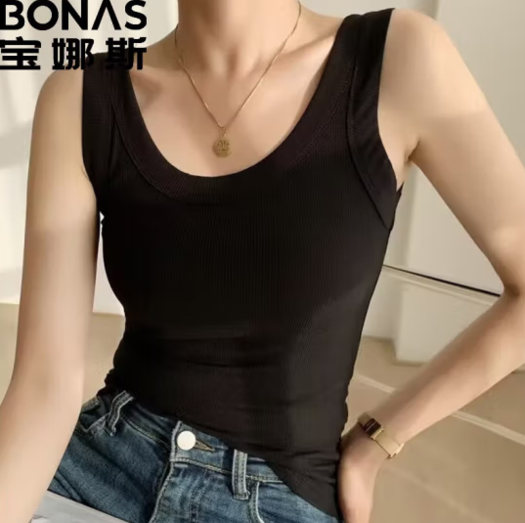 BONAS 宝娜斯 女士外穿打底背心吊带