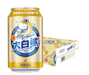 TsingTao 青岛啤酒 大白鲨 9度啤酒330mL*24听