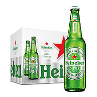 Heineken 喜力 啤酒 经典麦芽 全麦酿造 原麦汁浓度≥11.4°P 500mL 12瓶